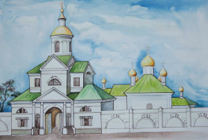Селенгинский монастырь рисунок2
